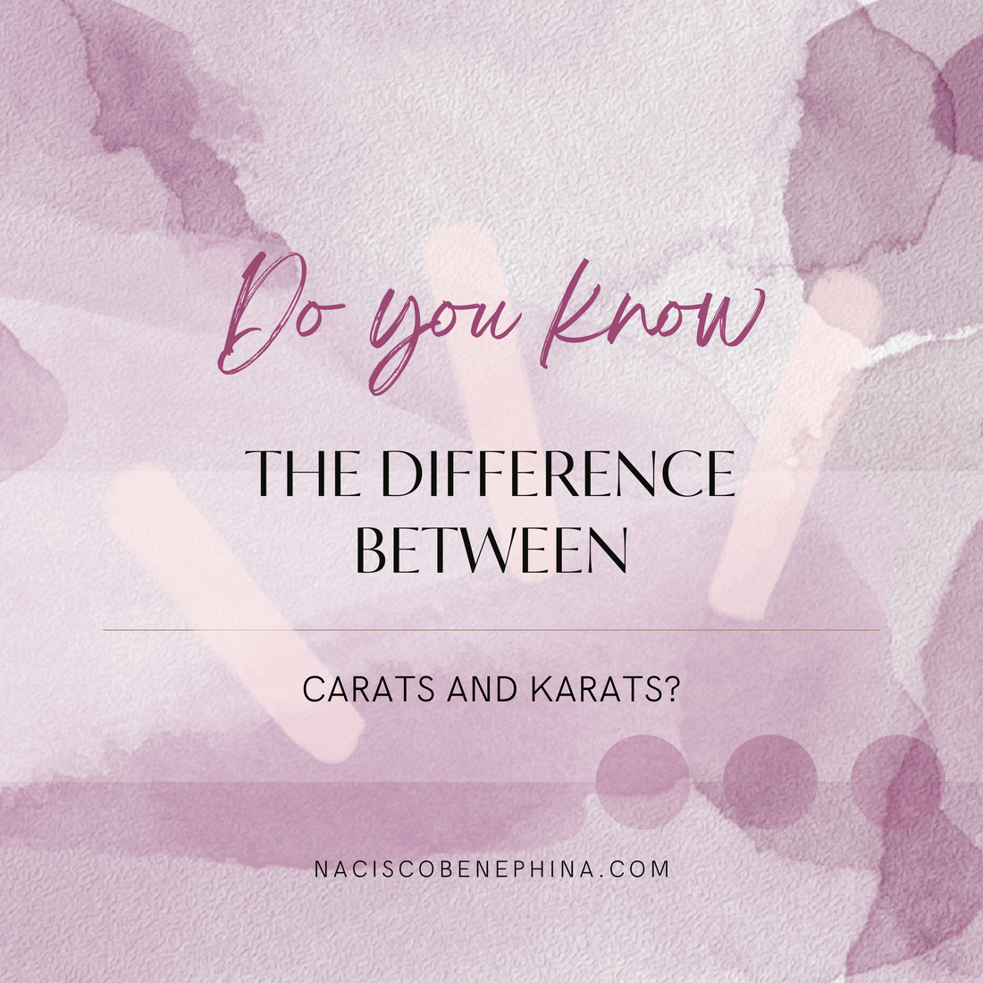 Carats and Karats, The Difference