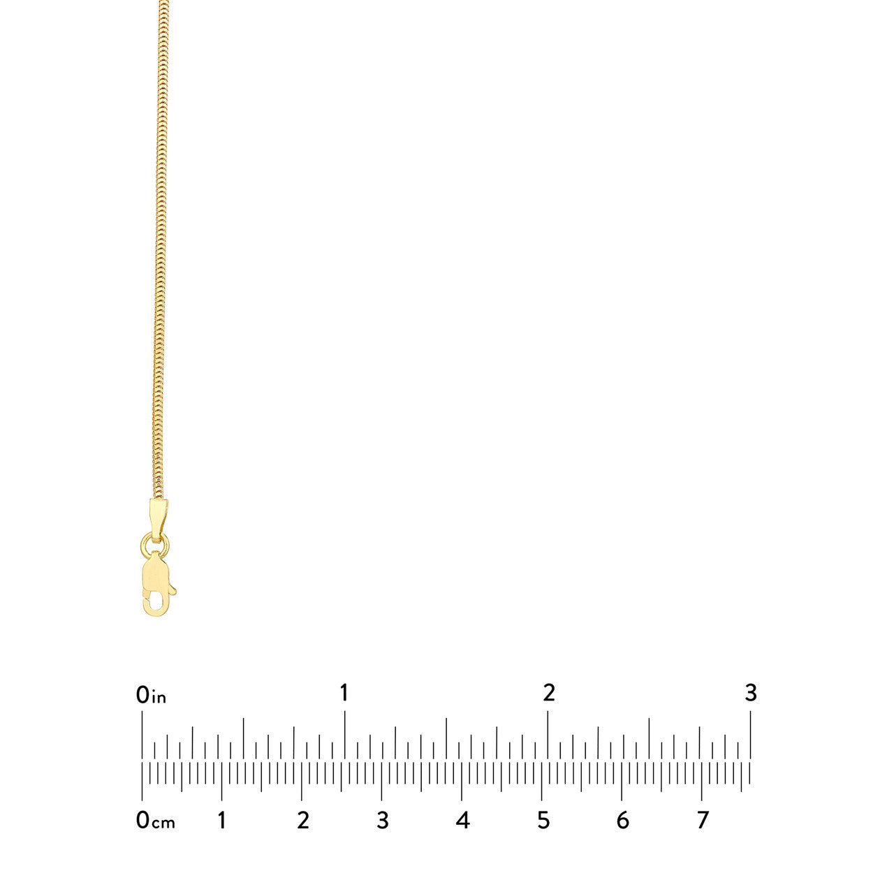 14K Yellow Gold 1.4mm Snake Chain with Lobster Lock