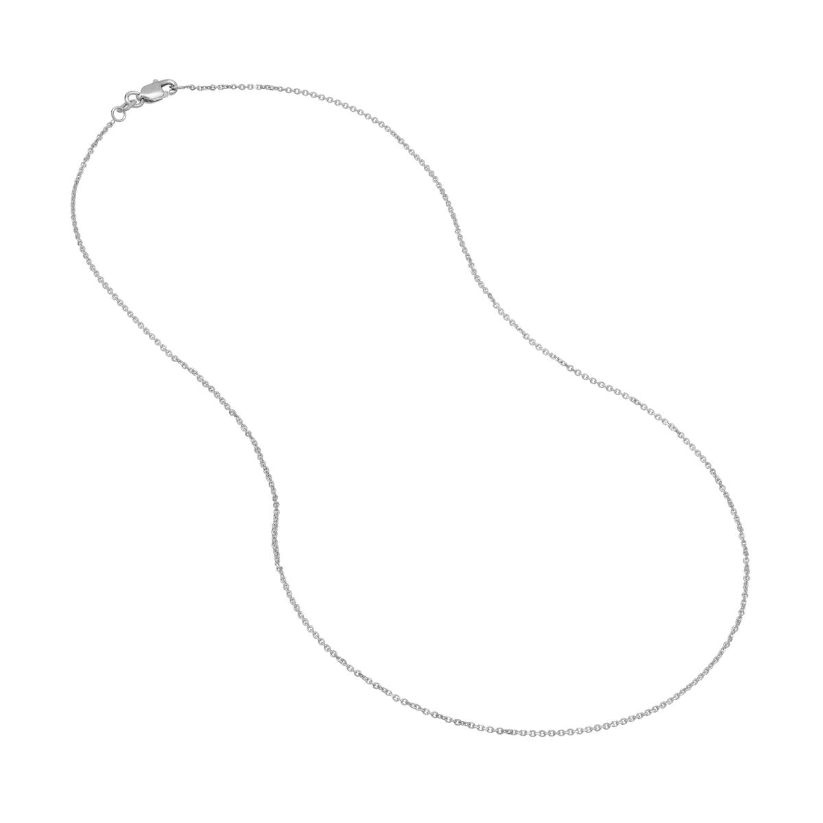 14K Yellow Gold 1.05mm Diamond-Cut Cable Chain with Lobster Lock