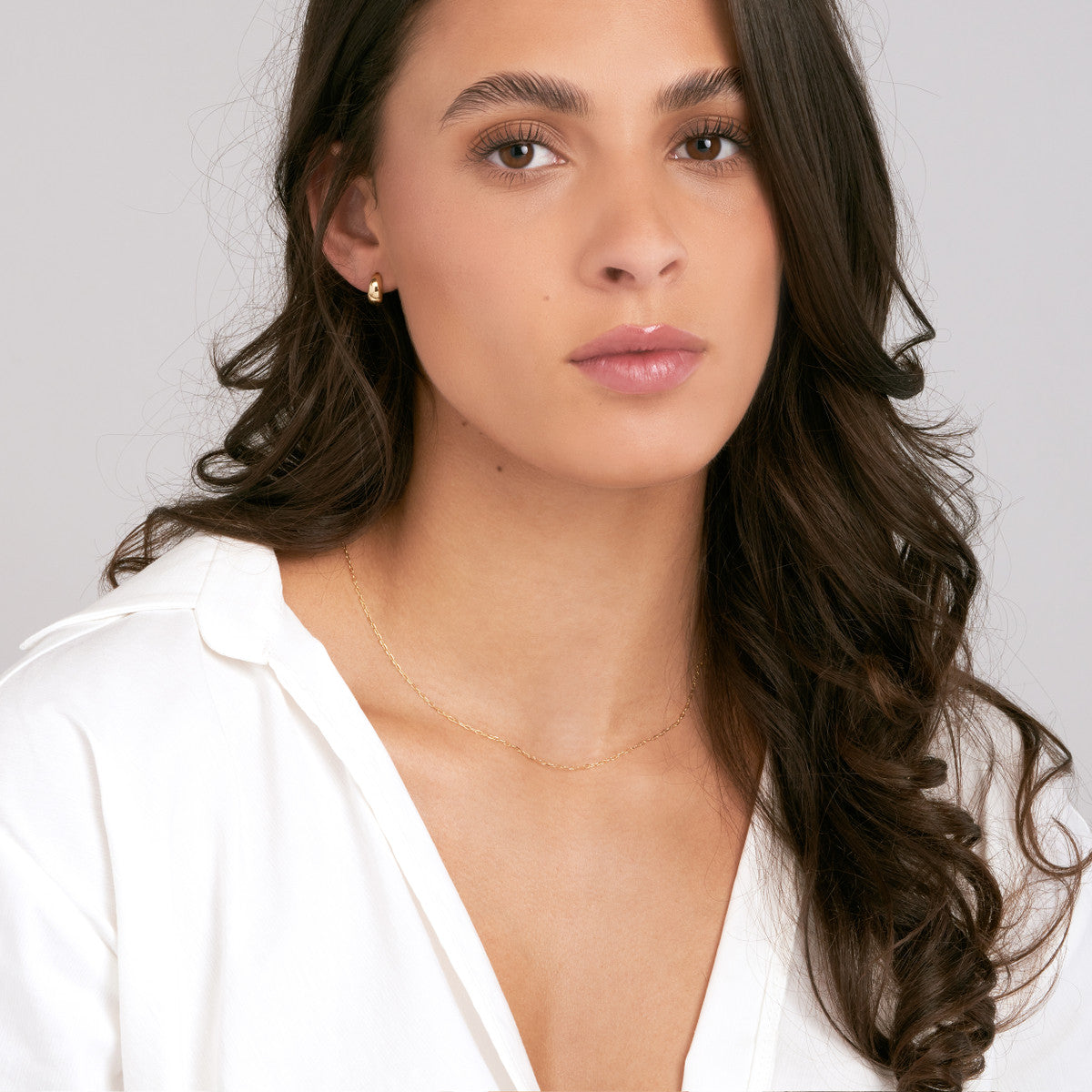 14K Yellow Gold 1.10mm Diamond-Cut Forzentina Chain with Spring Ring