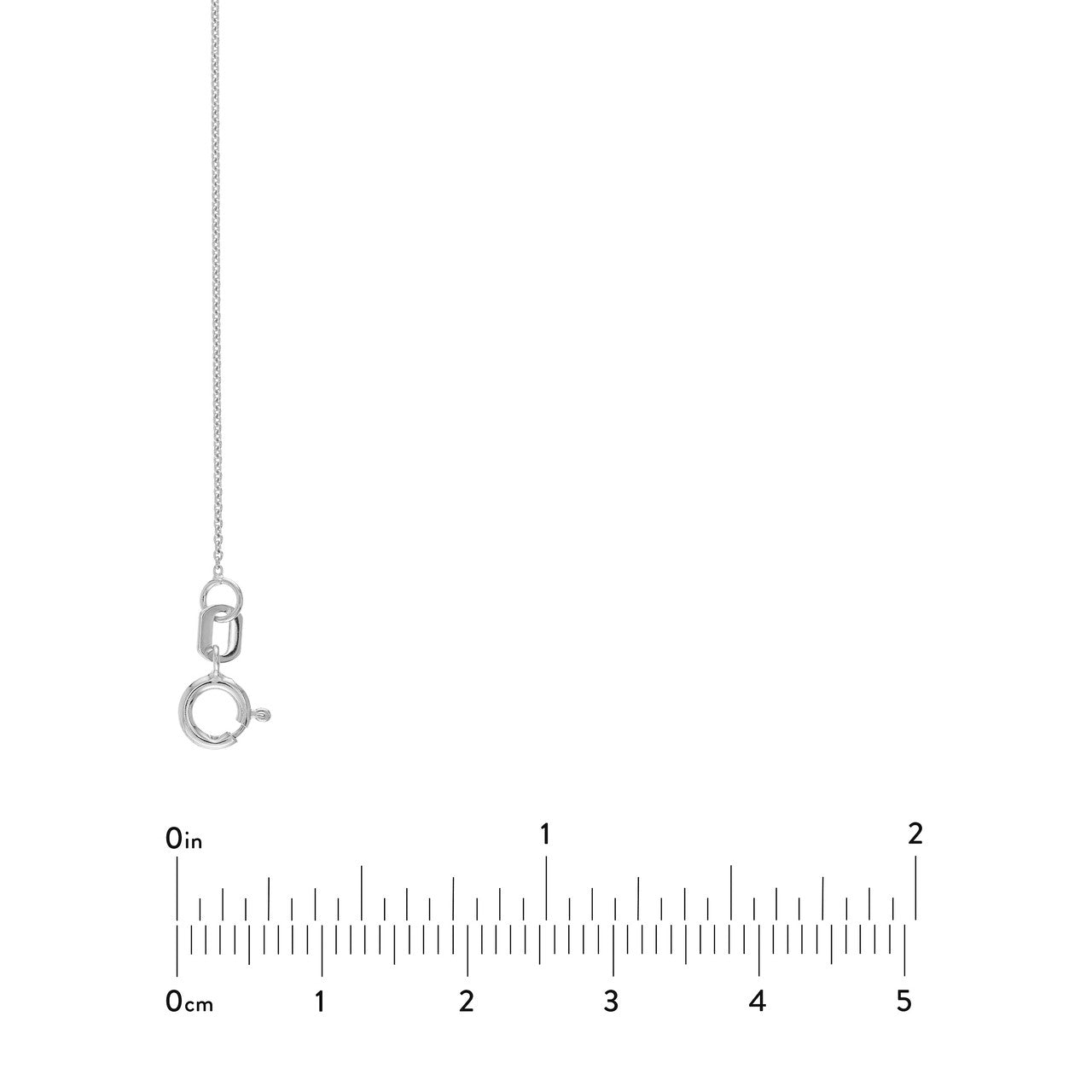 14K Yellow Gold 0.7mm Adjustable Cable Chain with Spring Ring