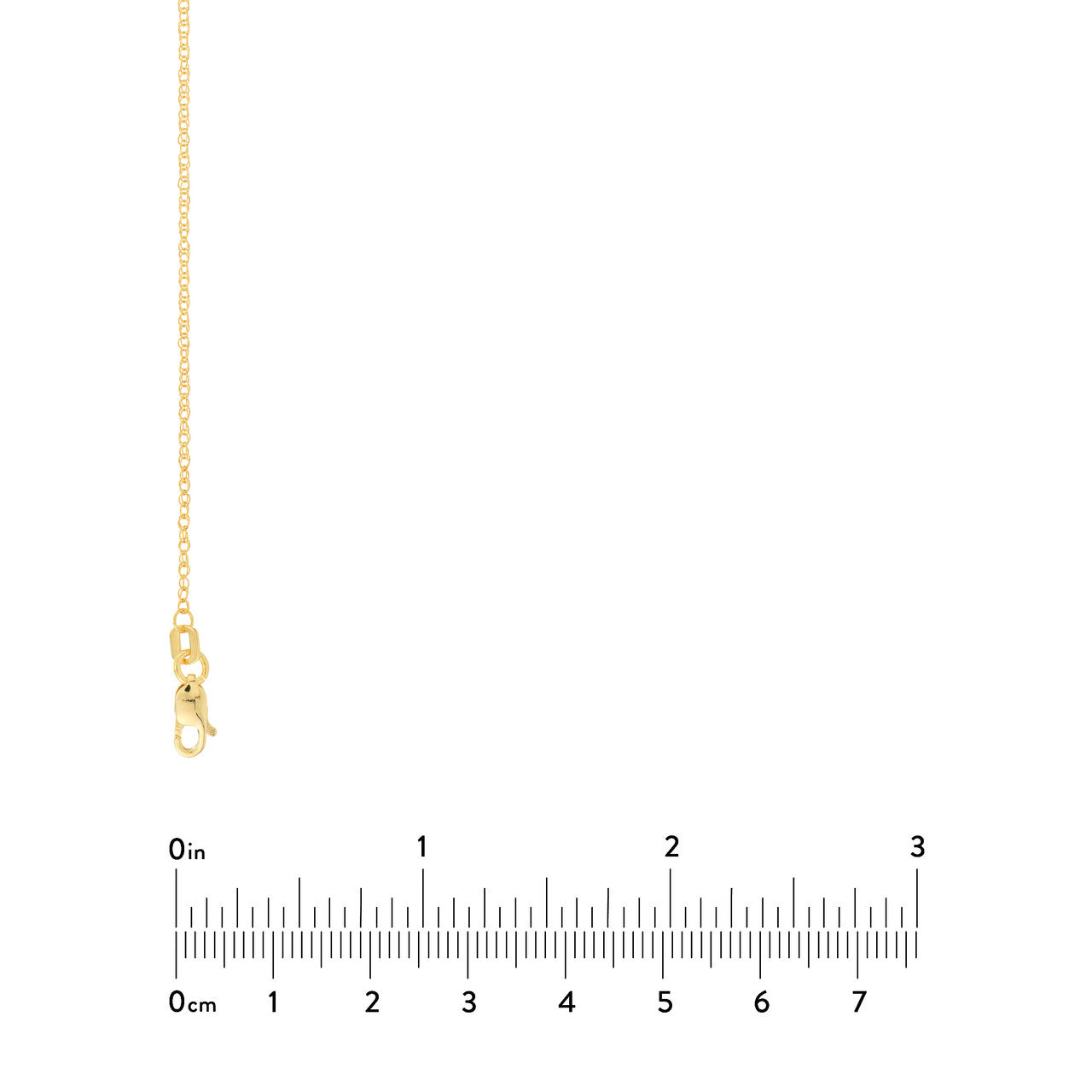 14K White Gold 1.2mm Adjustable Pendant Rope Chain