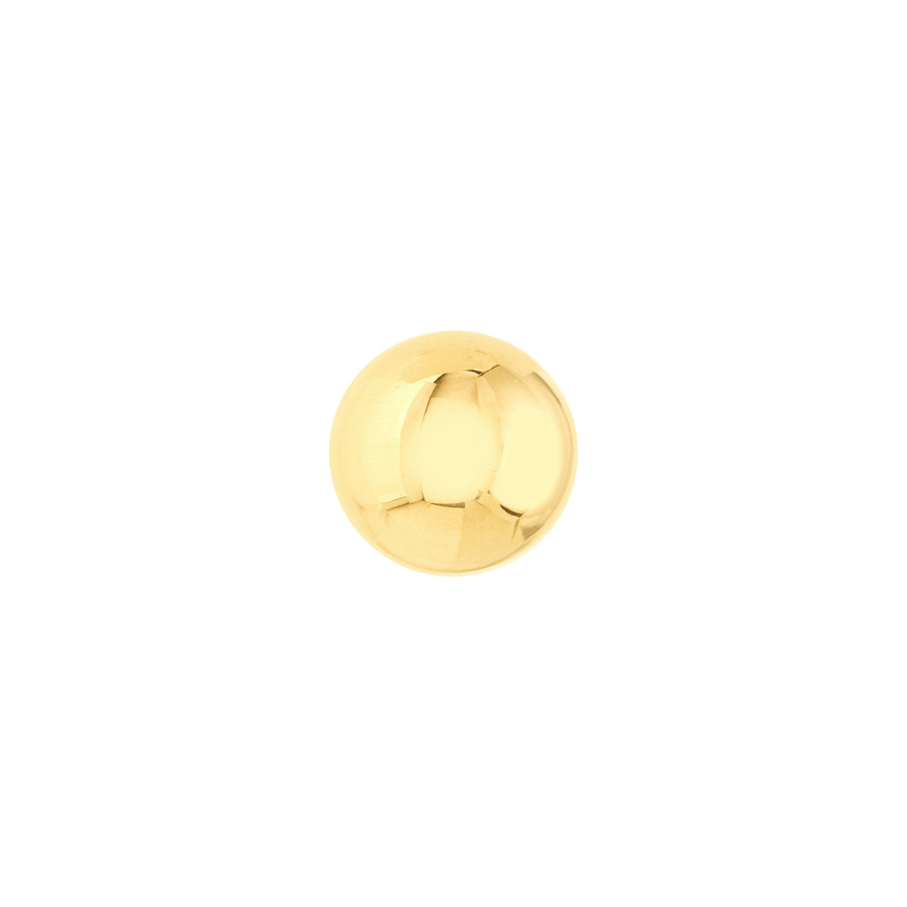 14K Yellow Gold 8mm Polished Ball Stud Earrings