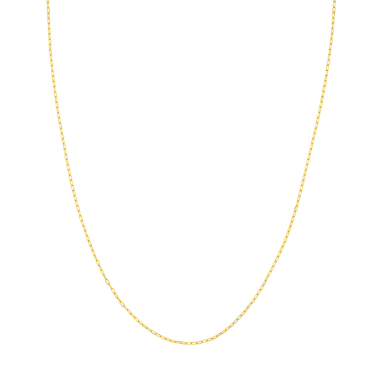 14K Yellow Gold 1.10mm Diamond-Cut Forzentina Chain with Spring Ring