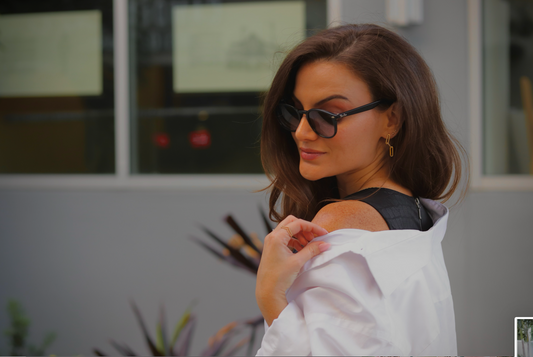 14K Yellow Gold Double Beaded Chevron Design Ring